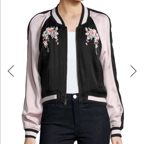 Joie floral embroidered satin jacket Small - Picture 4 of 5